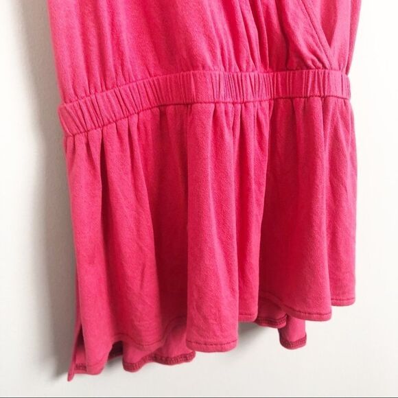 FREE PEOPLE We the Free | Heat Wave Pink Peplum Top Women’s Size Medium - Picture 5 of 8